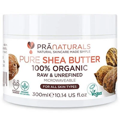 £13.43 • Buy PraNaturals 100% Organic Shea Butter 300ml, Pure Raw Unrefined A Grade African