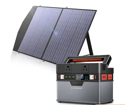 300W/700W Portable Generator Power Station &100W Folding Solar Panel For Camping • $79.03