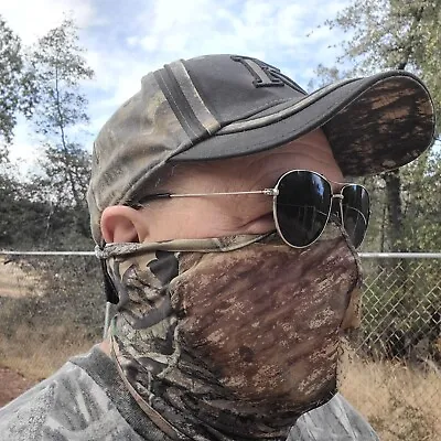 Mossy Oak Camo Facemask Wrap Around Camouflage • $18.87