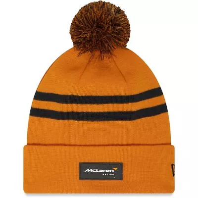 McLaren Polyana Pom Knit Beanie - Papaya • $60