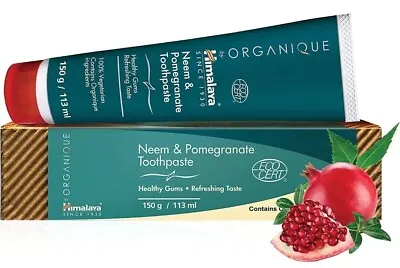 £12.79 • Buy 2 X Himalaya Herbals Neem & Pomegranate Toothpaste 150g (Pack Of 2)  BBE 05/2023