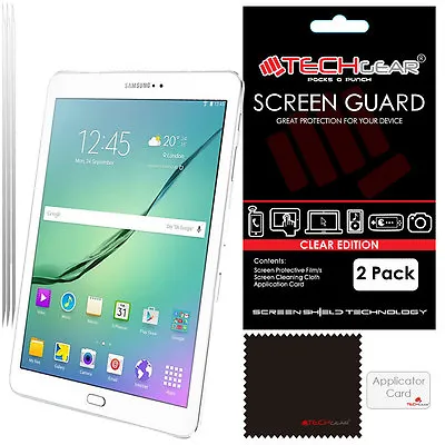 £2.95 • Buy 2 Pack TECHGEAR Screen Protector Guards For Samsung Galaxy Tab S2 9.7 T810 T815