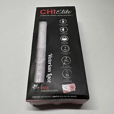 CHI Elite Classic Tourmaline Ceramic Hairstyling Iron 1  Victorian Lace Pink New • $58.47