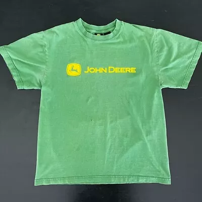 Vintage John Deere T-shirt 100% Cotton MEDIUM Green • $15