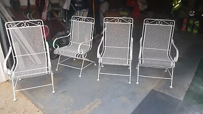 Outdoor Wrought Iron Chairs/glider • $350