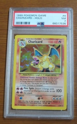 $349.99 • Buy Pokémon 1999 Charizard 4/102 Base Set  Holo  PSA 7 NM