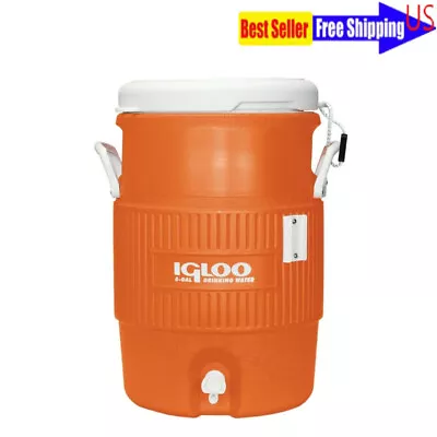 5 Gallon Heavy-Duty Polyethylene Beverage Cooler Jug Portable With Side Handles • $24.97