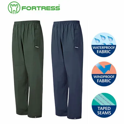 £15.49 • Buy Fortress FORTEX FLEX Waterproof Windproof STRETCHABLE Over TROUSERS - S-XXL 920