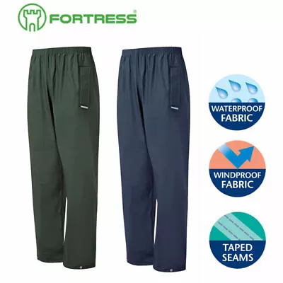 Fortress FORTEX FLEX Waterproof Windproof STRETCHABLE Over TROUSERS - S-XXL 920 • £15.49