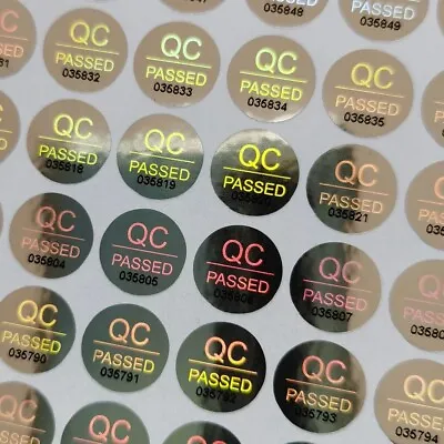 2000 Pcs Holographic Security Sticker Tamper Proof Warranty Qc Passed Void Label • $30.95