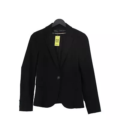 Zara Basic Women's Blazer XS Black Polyester • £8.30