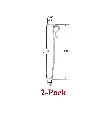 3 1/2  Single Slat VALANCE CLIP For Horizontal Faux WOOD Or MINI BLINDS (2-Pack) • $5.95