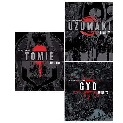 Junji Ito 3 Books Collection Set UZUMAKI 3-IN-1 DLX ED HCGYO 2IN1 DLX ED HC • $103