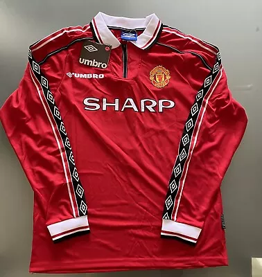 David Beckham Manchester United 1999 Longsleeve Jersey • $79.99