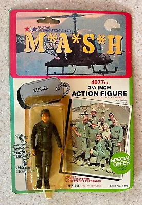 MASH Action Figure (1982 Tristar Toys) -- KLINGER (Uniform) -- On Card • $43.99