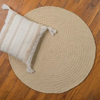 $149 • Buy Capel Rugs Naturelle 100% Wool Natural Country Home Round Braided Rug