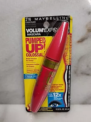 Maybelline Colossal Volume Express Pumped Up Mascara #216 CLASSIC BLACK. • $7.99