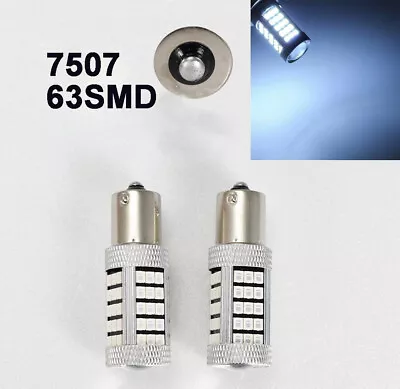 Strobe Rear Turn Signal BAU15S 7507 PY21W 63SMD LED Light Bulb White K1 HAK • $16.70