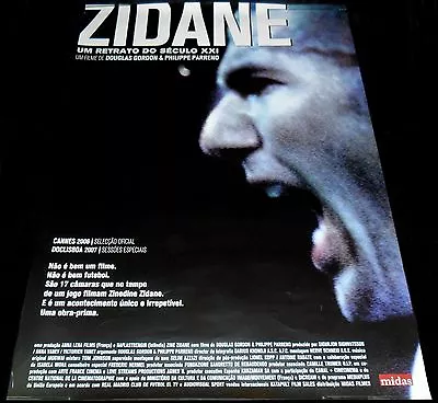 2006 Zidane Un Portrait Du 21e Siècle ORIGINAL Portugal POSTER UNIQUE ARTWORK • $31.07