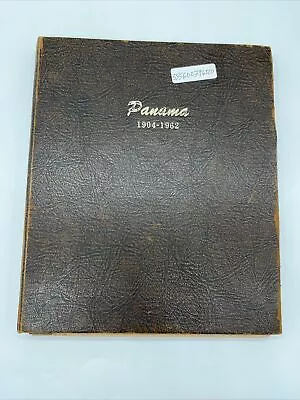 PANAMA COINS 4 PAGE DANSCO COIN ALBUM USED CONDITION (only Missing 5 Cent. 1916) • $1600