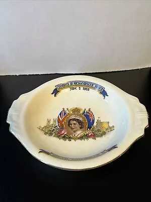 Queen Elizabeth Coronation Dish Circa June 2 1953 Aynsley Rare British Monarchy • $10