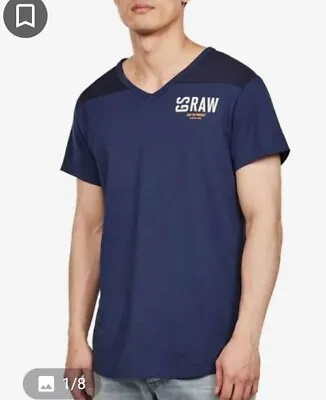 G-Star Raw Men Graphic 17 Loose T-Shirt Dark Blue Size XXL  • $9.99