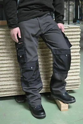 £19.99 • Buy Mens Tuff Stuff Evolution Heavy Duty Cordura Pro Work Trousers Knee Pad Pockets