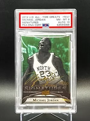 POP 1... 2012 Upper Deck All-Time Great Michael Jordan Signatures Auto MJ7 PSA • $6700