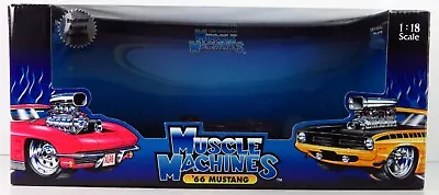 Muscle Machines 1:18 Scale 1966 Ford 66 Mustang Box With Base And Liner • $17.85