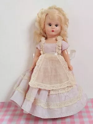 1950s Nancy Ann Storybook 6  Fashion Doll Blonde Pink Lace Dress Sleepy Eyes • $15.75