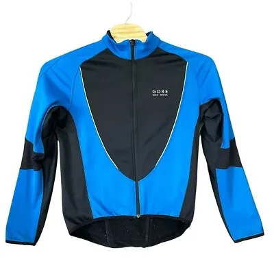 GORE Bike Wear Windstopper Blue Black Cycling Jacket Mens XL • $29.99