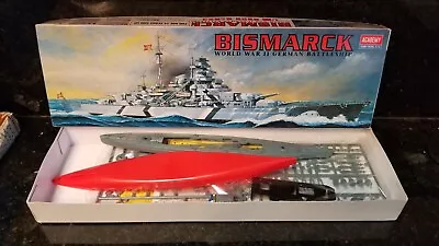 Academy Motorized German Bismarck Battleship 1/800 Scale Model Kit • $25
