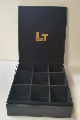 The London Tea Company Black Leather Display Box 9 Compartments (CR037 LD) • £59.99