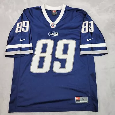 Mike Ditka Jersey Mens Large Blue Nike Team Chicago Football Rush Coach Adult • $59.61