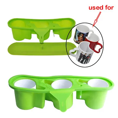 3D Vacuum Sublimation 11oz Silicone Mugs Mold Clamp For Heat Press Printing Hot • $55.99