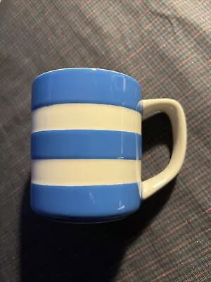 T G GREEN Cornishware Cornish Blue & White Stripe Straight Coffee Tea Cup/ Mug • £14
