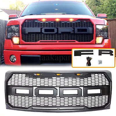 Raptor Style Front Bumper Upper Grille Grill For Ford F150 F-150 2009 2010-2014 • $89.99