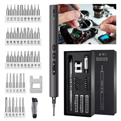 Electric Screwdriver Set Mini Cordless Precision Repair Tool With Magnetic Bits • $15.99