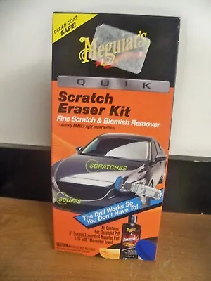 New Meguiars Quik Scratch Eraser Kit 4oz Scratchx2 Drill Pad Free 1st Cls S&h • $21.99