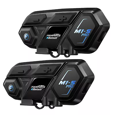 2x Motorcycle Intercom Bluetooth Headset 8 Riders 2000M Communication M1-S PRO • $130.99