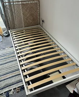 IKEA Vevelstad Single Bed Frame With 1 Headboard (rattan) • £20