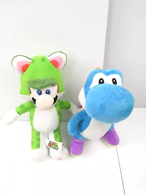 Nintendo Super Mario Bros Plush Toy Luigi In Game Costume Cat+ Blue Yoshi • $19