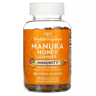 Manuka Honey Immunity Gummies Citrus  90 Gummies • $20.22