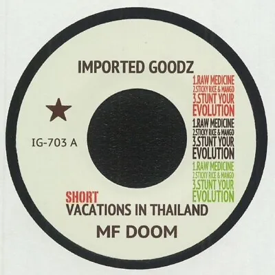£16.99 • Buy Mf Doom “ Short Vacations In Thailand “ New Uk 7 6 Track Ep Hip Hop