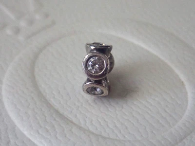 $18 • Buy Authentic PANDORA S/Silver CLEAR LIGHTS Spacer Charm. #790226cz