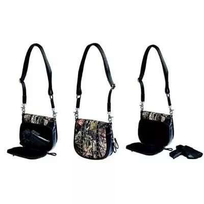 Mossy Oak Leather Concealed Carry Purse CCW Gun Handbag W/ Holster Camo • $79.95