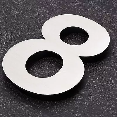 Modern House Numbers-12 Inch High Rustproof 304 Stainless Steel Home Address ... • $36.83