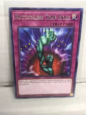 Yugioh! Bottomless Trap Hole - GEIM-EN045 - Rare - 1st Edition Near Mint Englis • $1.40