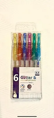 £2.96 • Buy  6 X GLITTER & SCENTED  Gel Pens FINE Tip 6 Colours