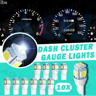 Dash Instrument Cluster Gauge WHITE LED LIGHTS BULB KIT Fits 90-93 Acura Integra • $12.99